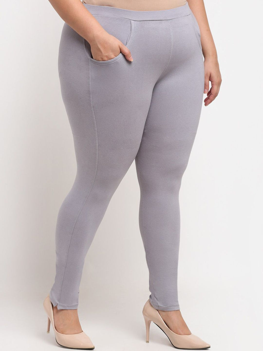 TAG 7 Women Plus Size Ankle-Length Leggings | Grocsy