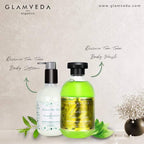Glamveda Tea Tree Refreshing Body Wash & Lotion Combo Pack | Grocsy