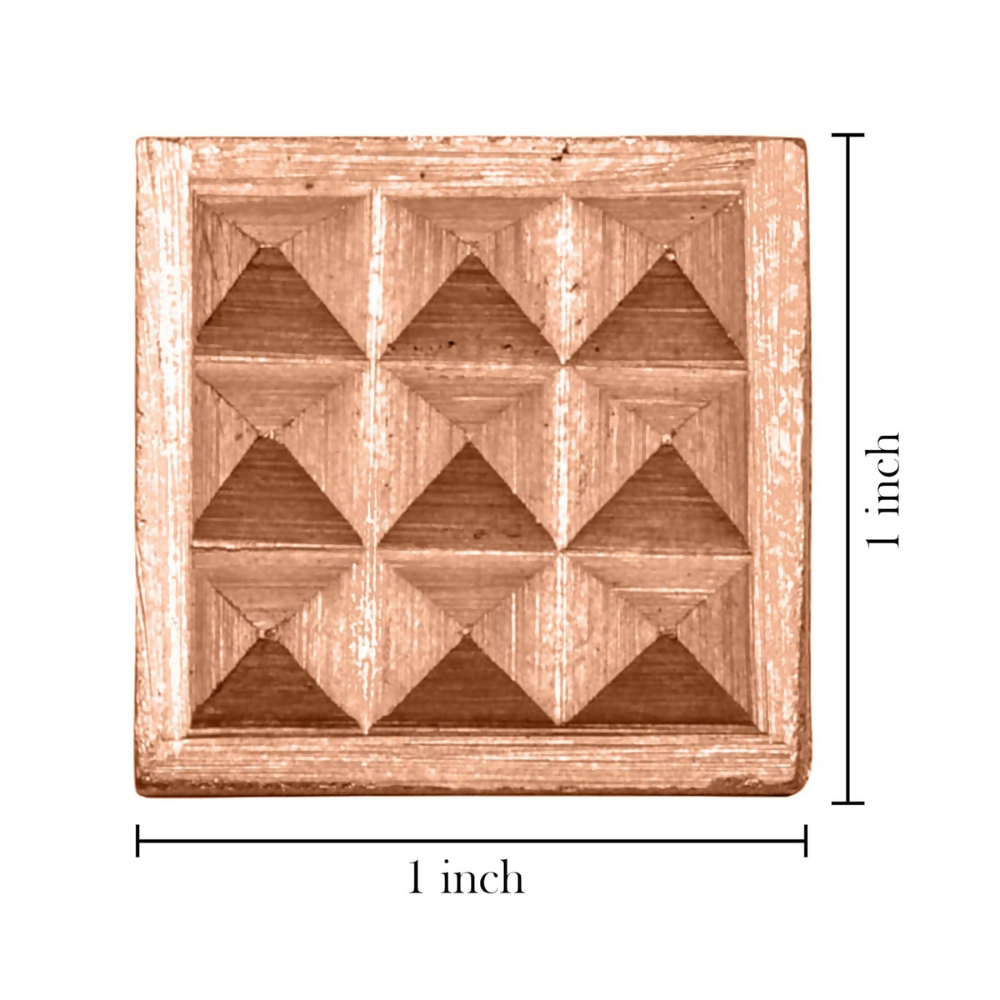 Vastu Vardan Copper Pyramid Energy Plate - Pack of 3 | Grocsy