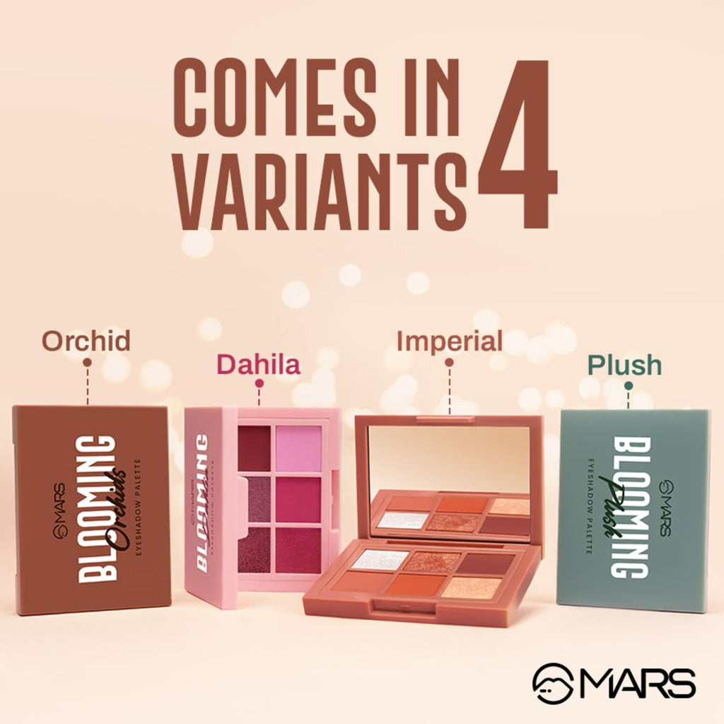 MARS Cosmetics Blooming Matte & Shimmer Eyeshadow Palette - 02 Dahlia | Grocsy