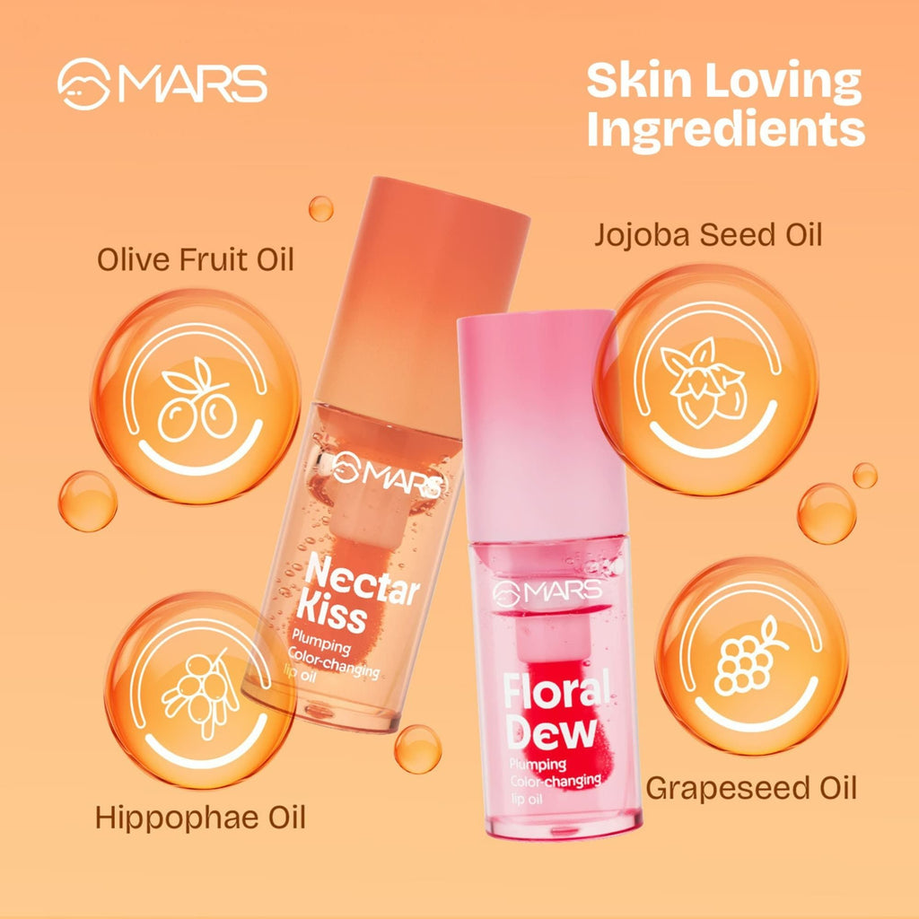 MARS Cosmetics Plumping Color Changing Lip Oil - Floral Dew | Grocsy