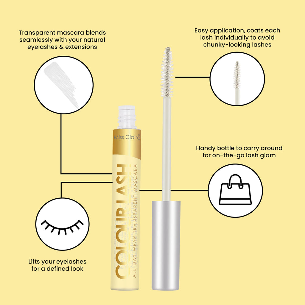 Miss Claire Colourlash All Day Wear Transparent Mascara | Grocsy