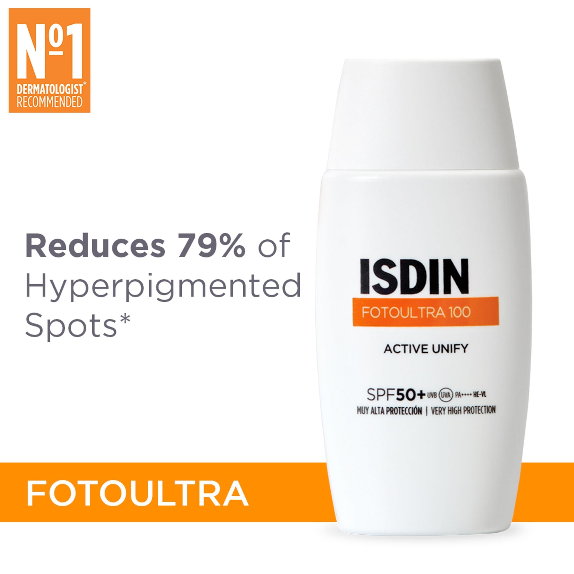 ISDIN Foto Ultra 100 Active Unify Fusion Fluid SPF 50+ | Grocsy