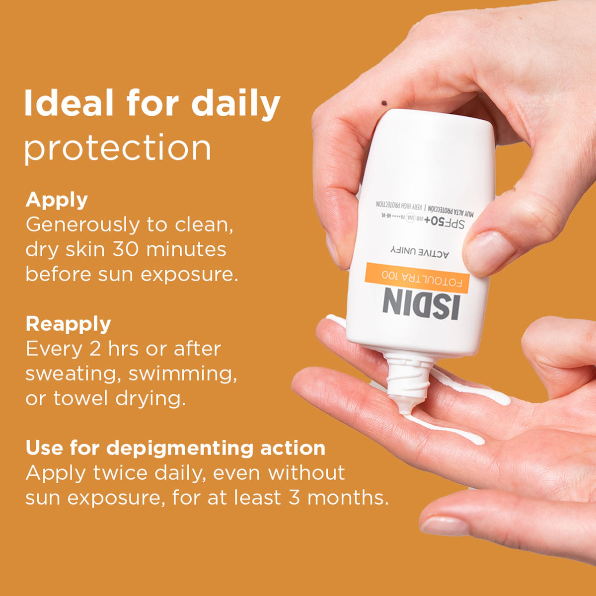 ISDIN Foto Ultra 100 Active Unify Fusion Fluid SPF 50+ | Grocsy