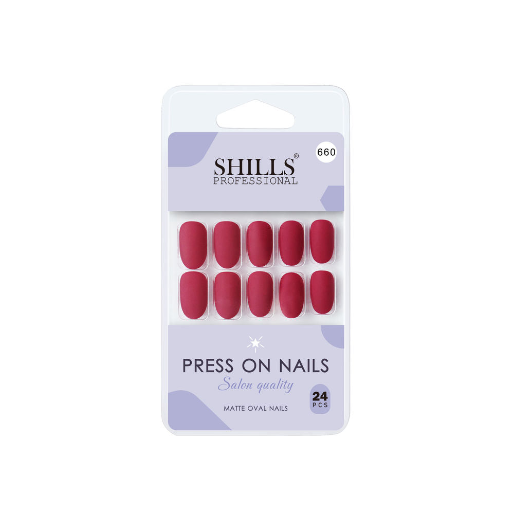 Shills Professional Reusable Press On Nails Oval - SPN660 | Grocsy