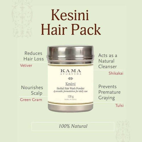 Kama Ayurveda Kesini Ayurvedic Herbal Hair Wash Powder 120gm | Grocsy