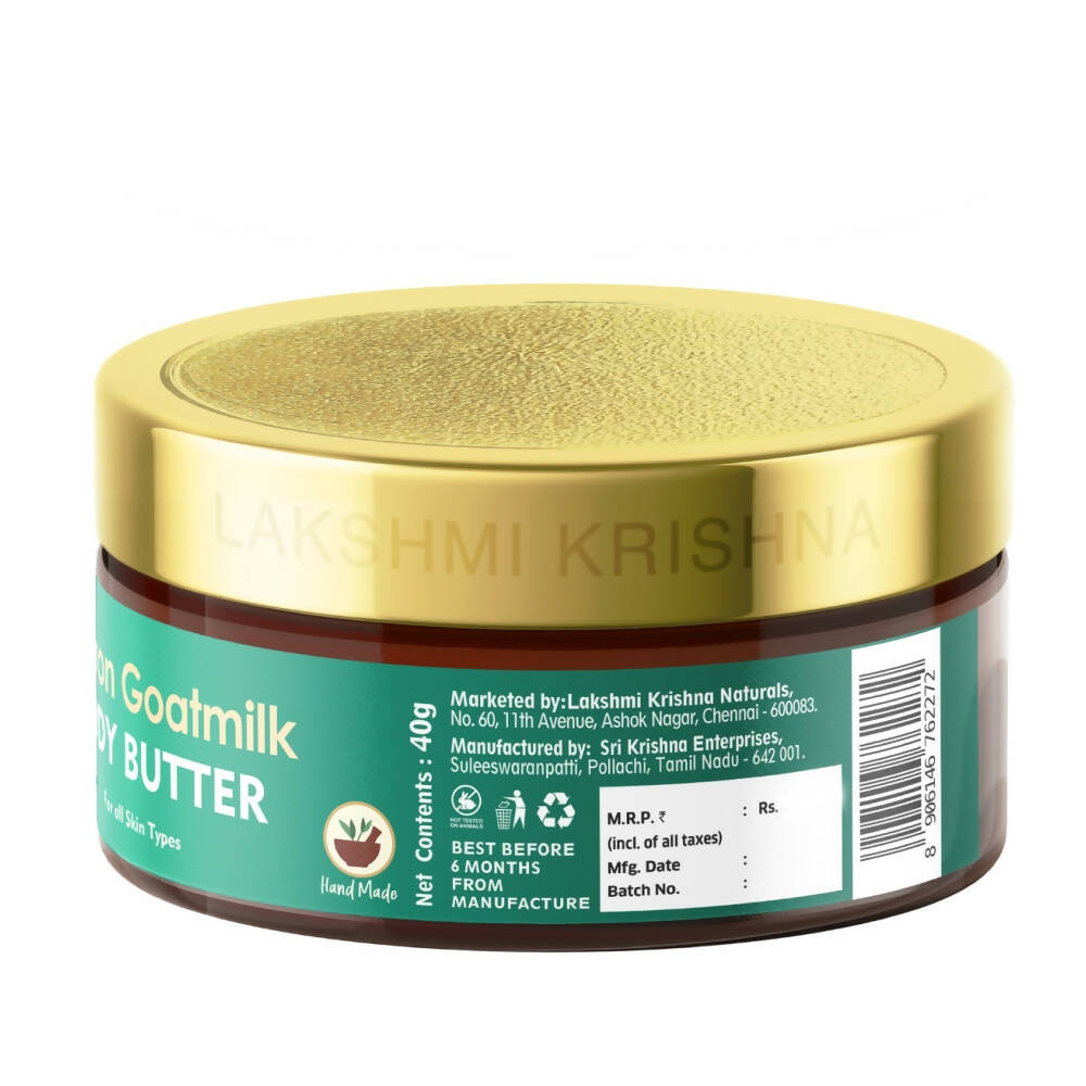 Lakshmi Krishna Naturals Saffron Goatmilk Body Butter | Grocsy