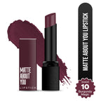 Hilary Rhoda Matte About You Lipstick - Burgundy Magic 10 | Grocsy