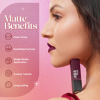Hilary Rhoda Matte About You Lipstick - Burgundy Magic 10 | Grocsy