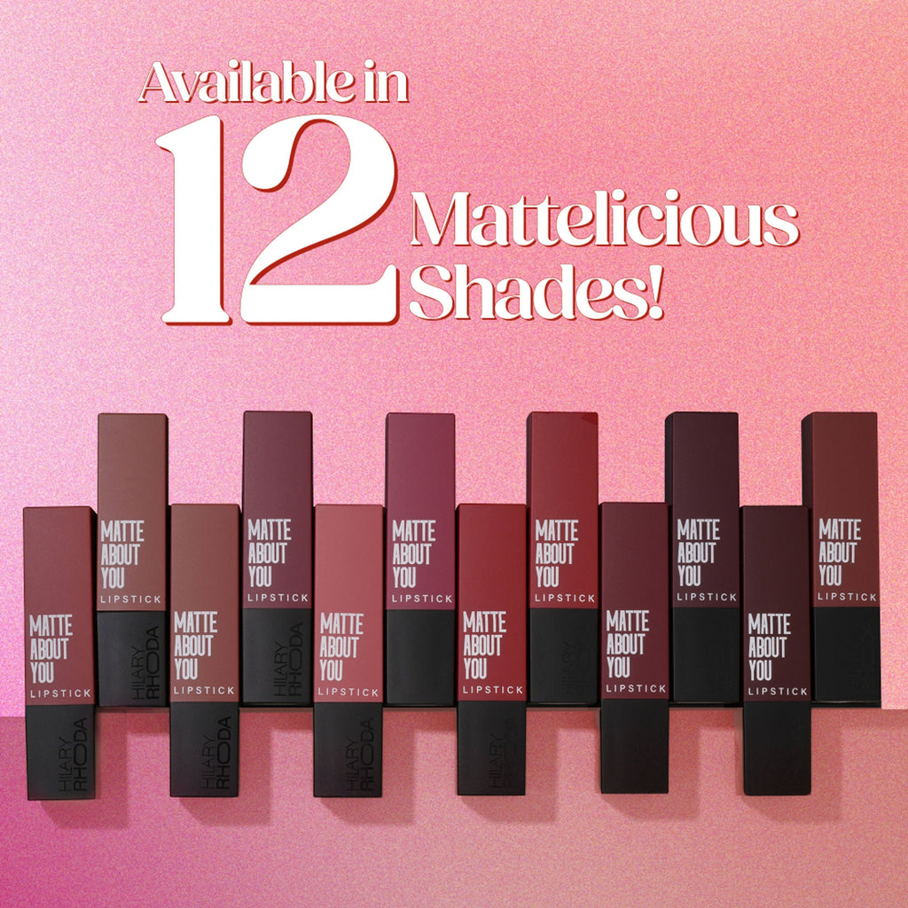 Hilary Rhoda Matte About You Lipstick - Burgundy Magic 10 | Grocsy