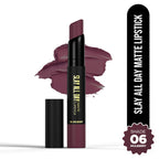 Hilary Rhoda Slay All Day Matte Lipstick - Mulberry 06 | Grocsy