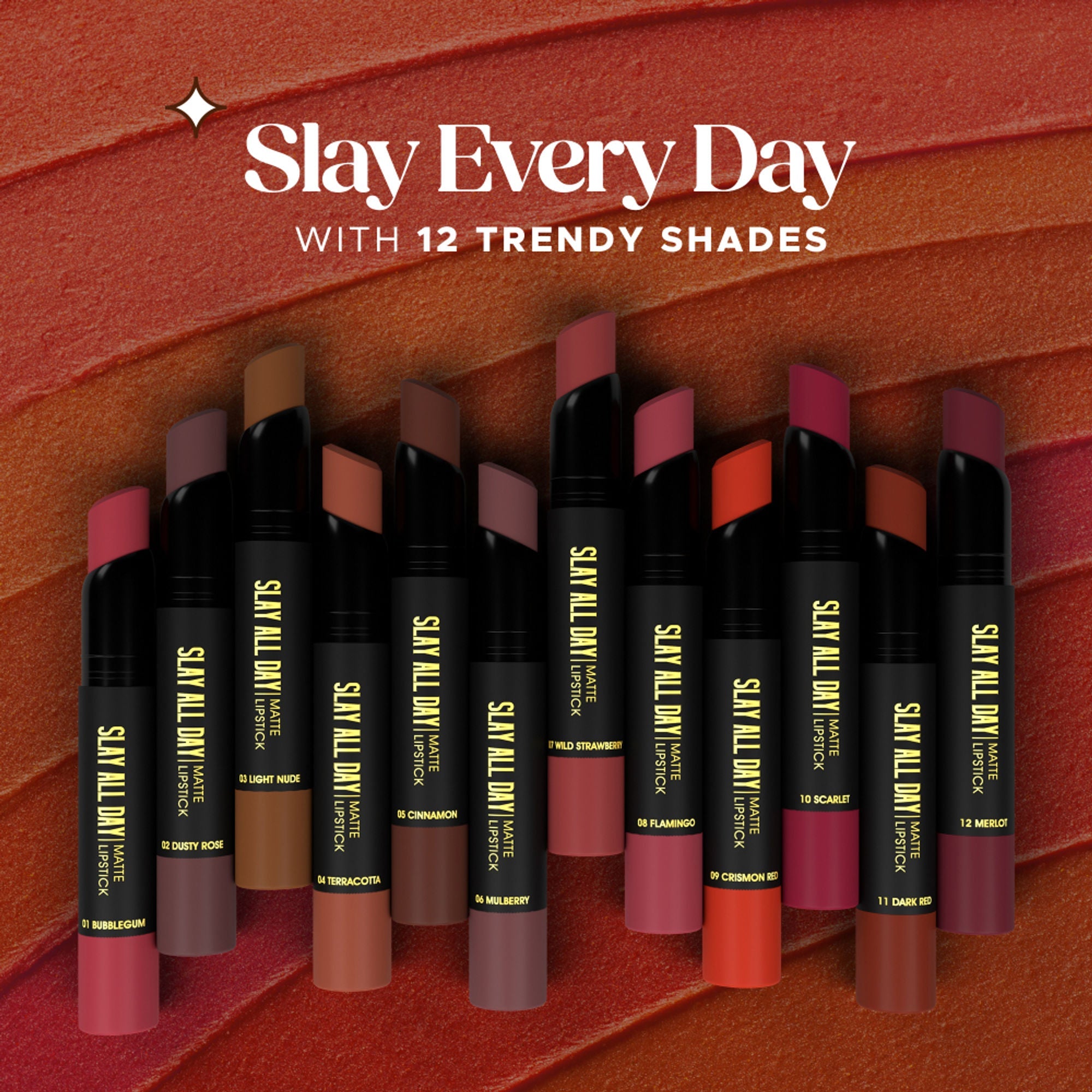 Hilary Rhoda Slay All Day Matte Lipstick - Mulberry 06 | Grocsy