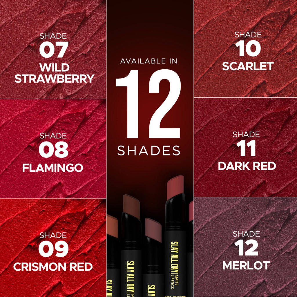 Hilary Rhoda Slay All Day Matte Lipstick - Mulberry 06 | Grocsy
