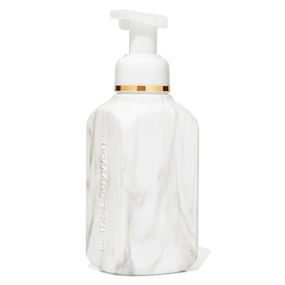 Bath & Body Works White Marble Gentle & Clean Foaming Hand Soap Dispenser | Grocsy