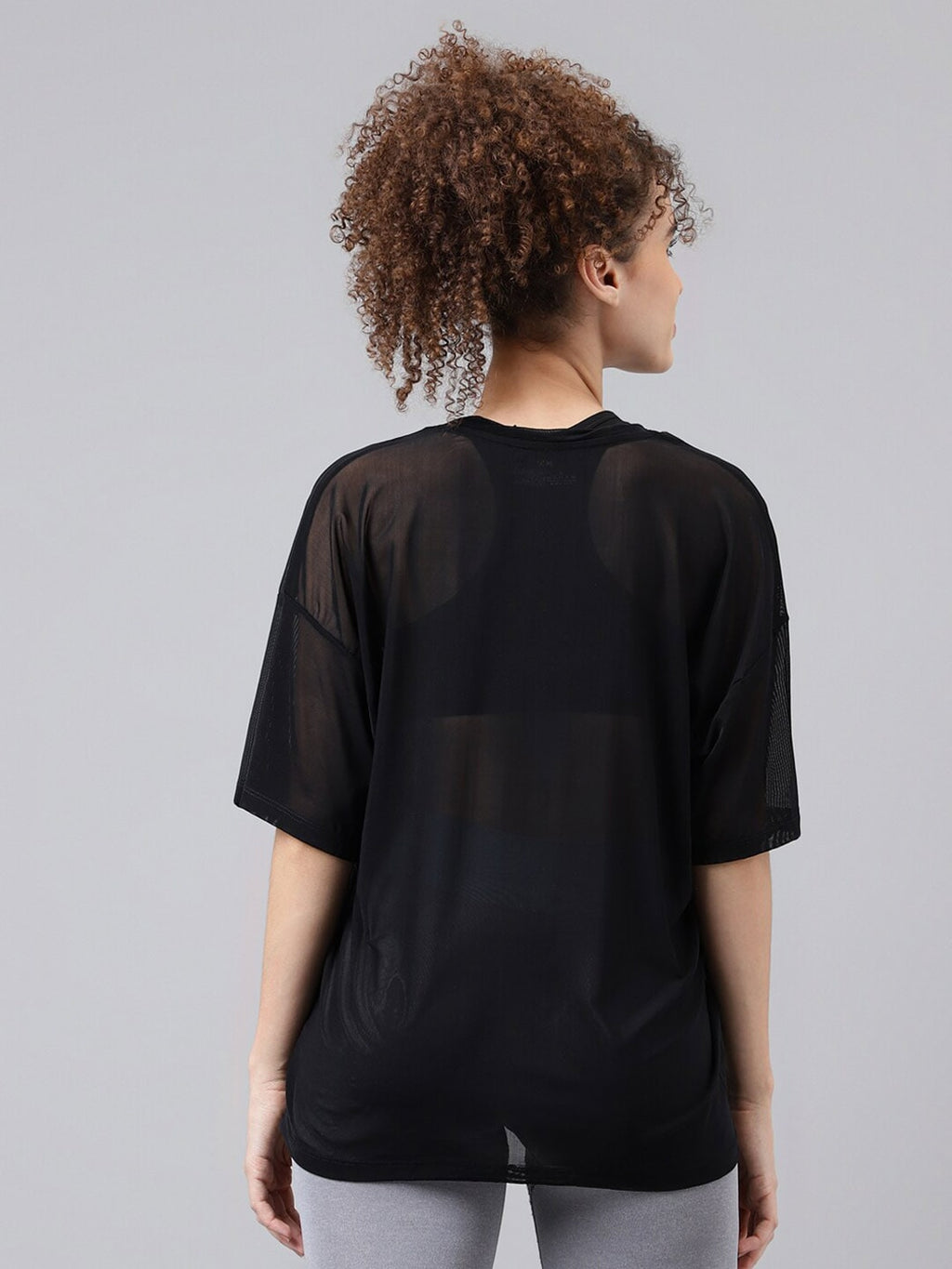 MKH Typography Printed Relaxed Fit Sheer Dri-FIT T-shirt | Grocsy