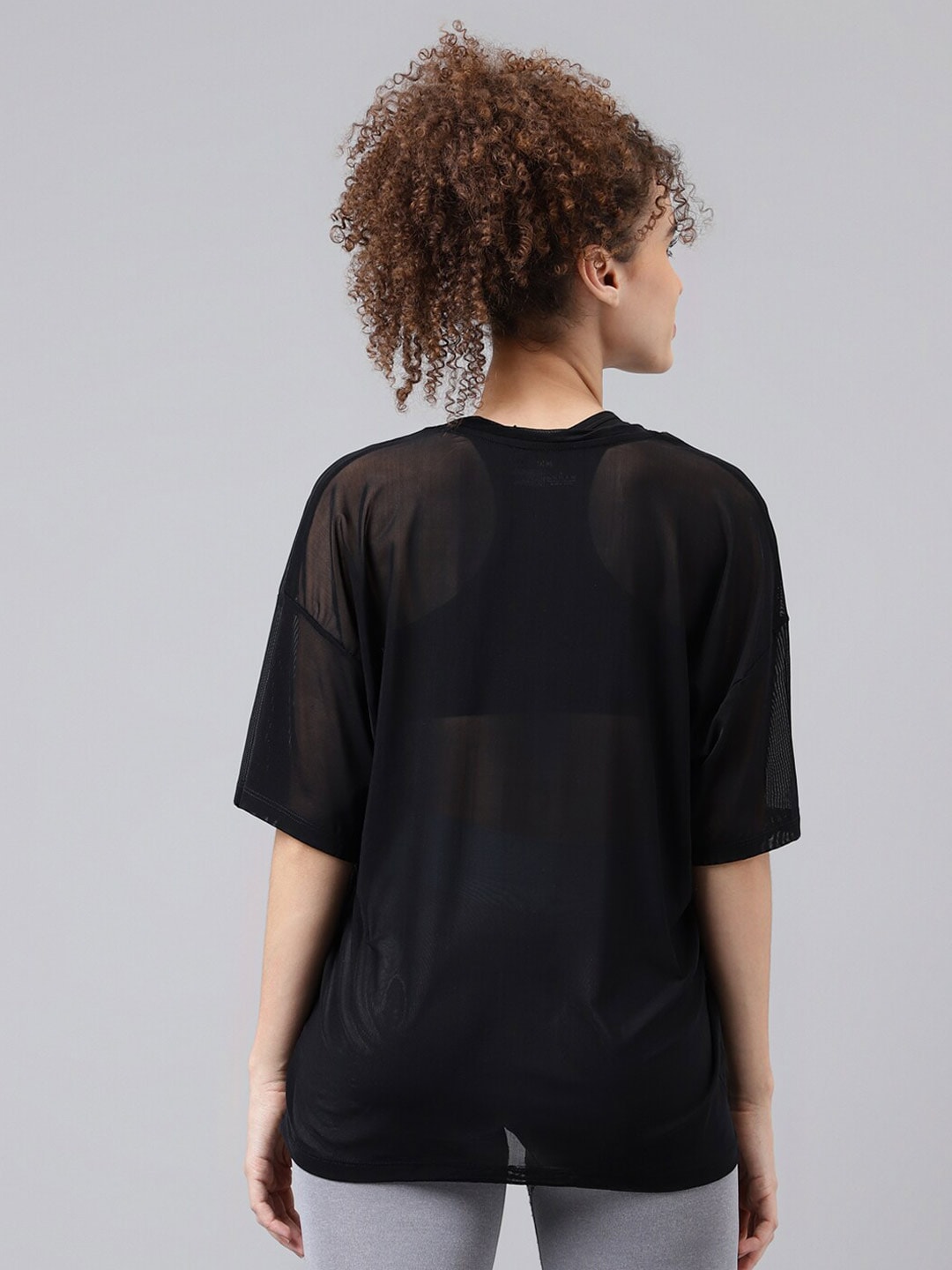 MKH Typography Printed Relaxed Fit Sheer Dri-FIT T-shirt | Grocsy