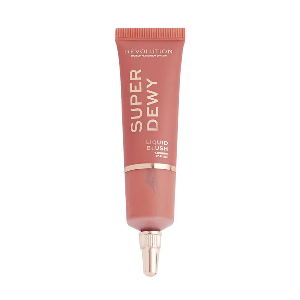 Makeup Revolution Superdewy Liquid Blusher - Ultra Pigmented-Dewy & Radiant Formula You Had Me At First Blush - Flushing For You | Grocsy