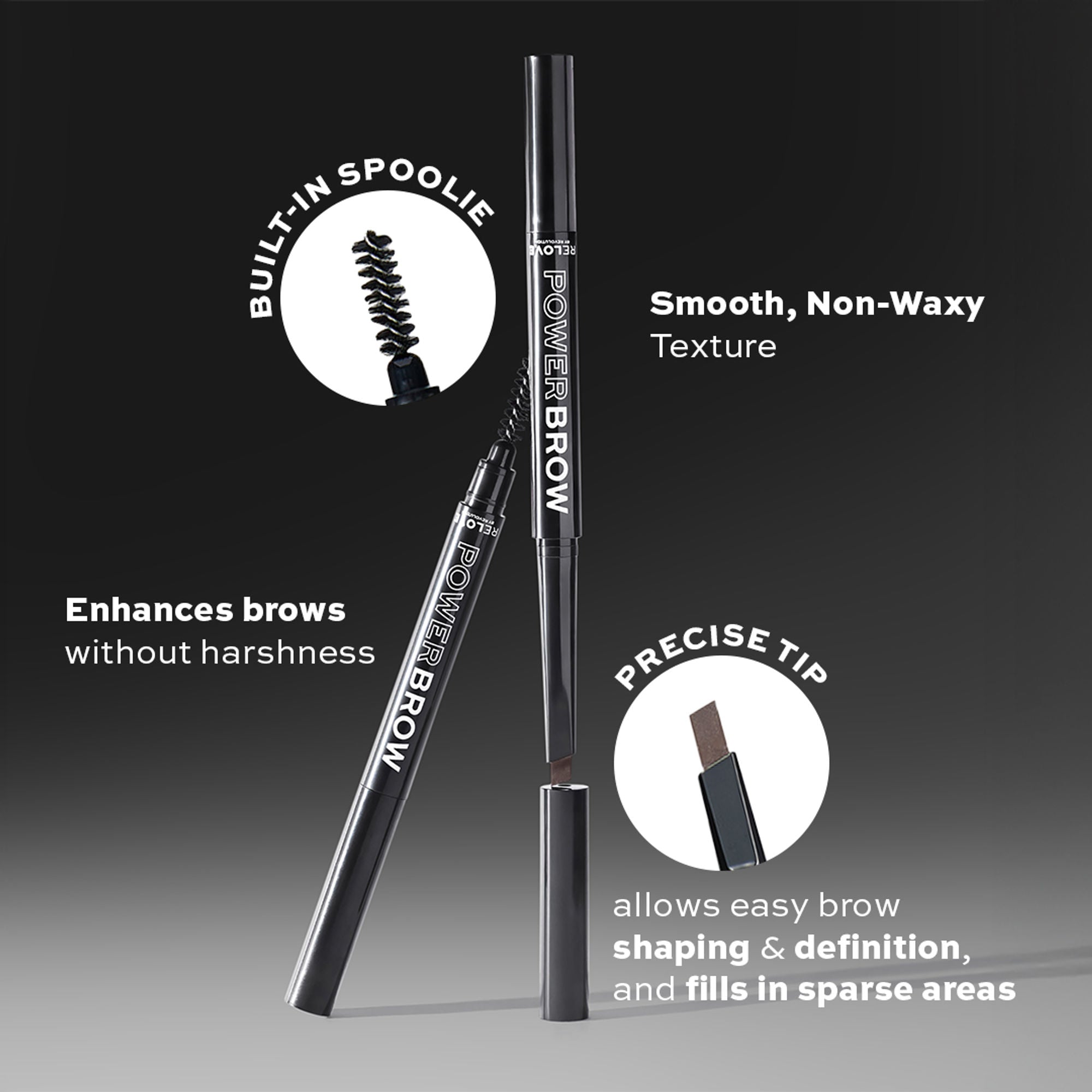 Relove Power Brow Pencil Dark Brown | Grocsy