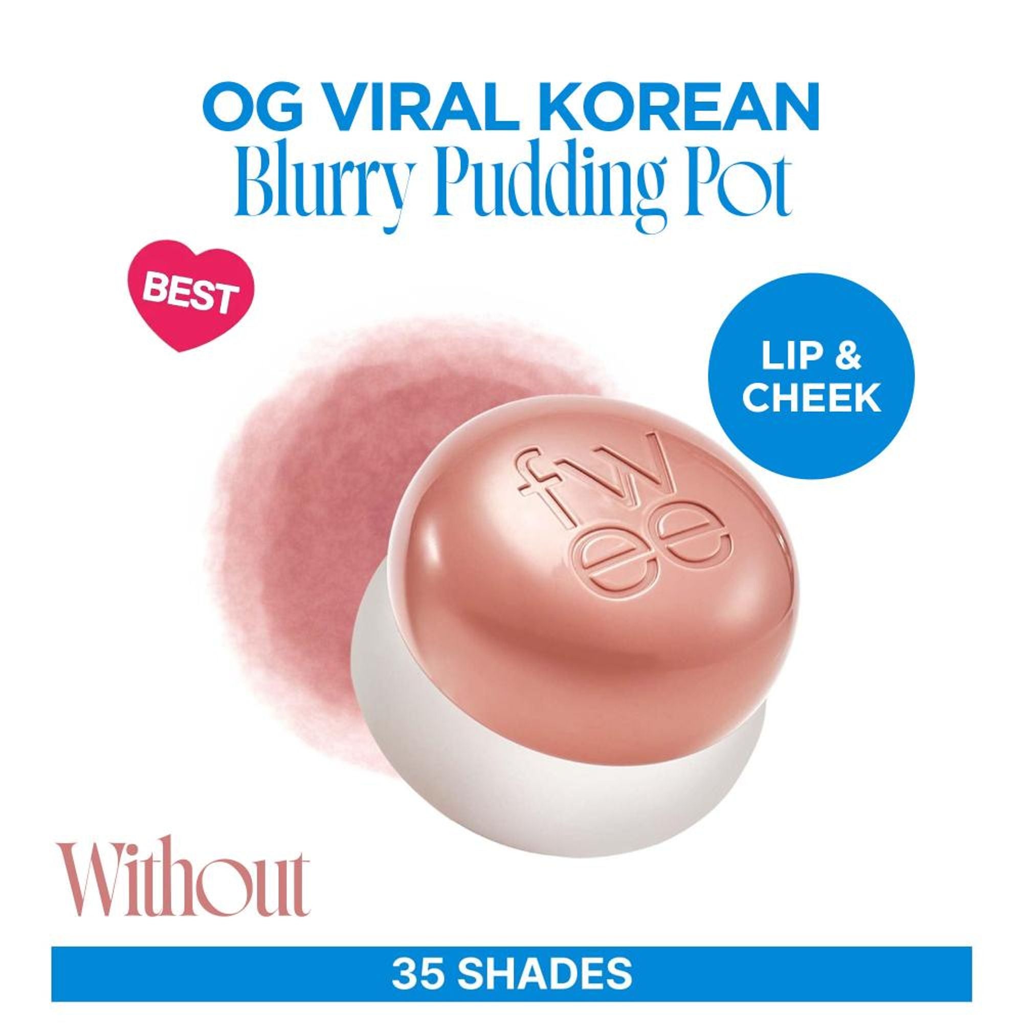 fwee Lip&Cheek Blurry Pudding Pot - Without | Grocsy