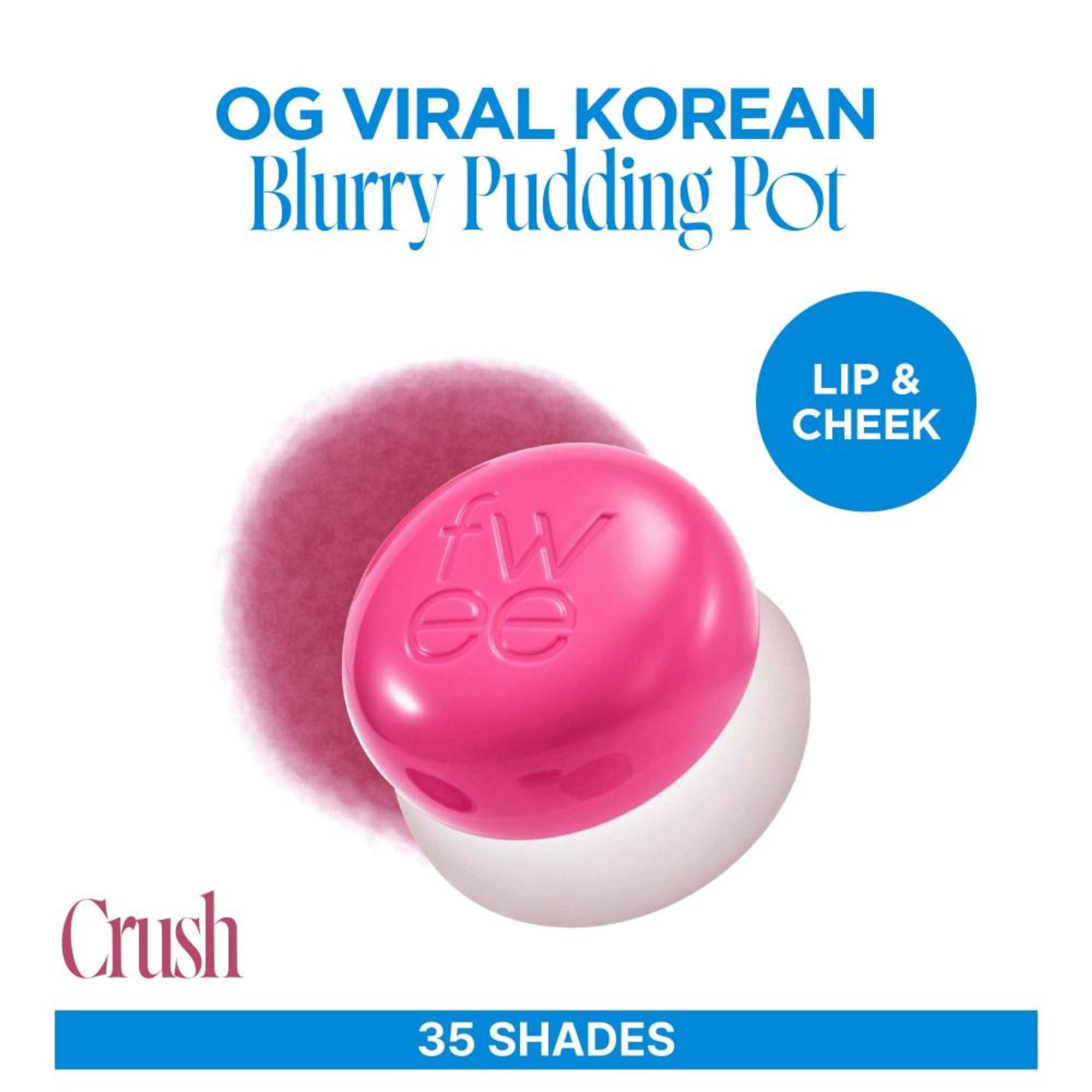 fwee Lip&Cheek Blurry Pudding Pot - Crush | Grocsy