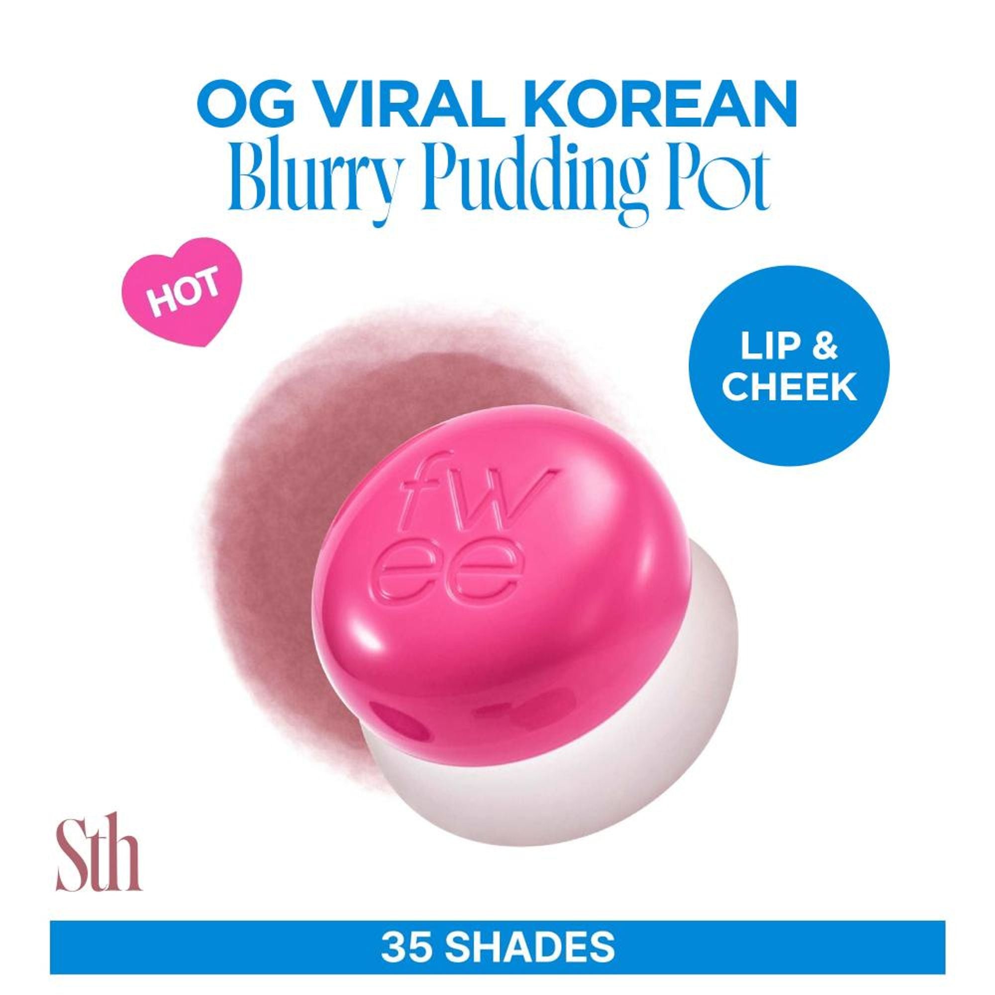 fwee Lip&Cheek Blurry Pudding Pot - Sth | Grocsy