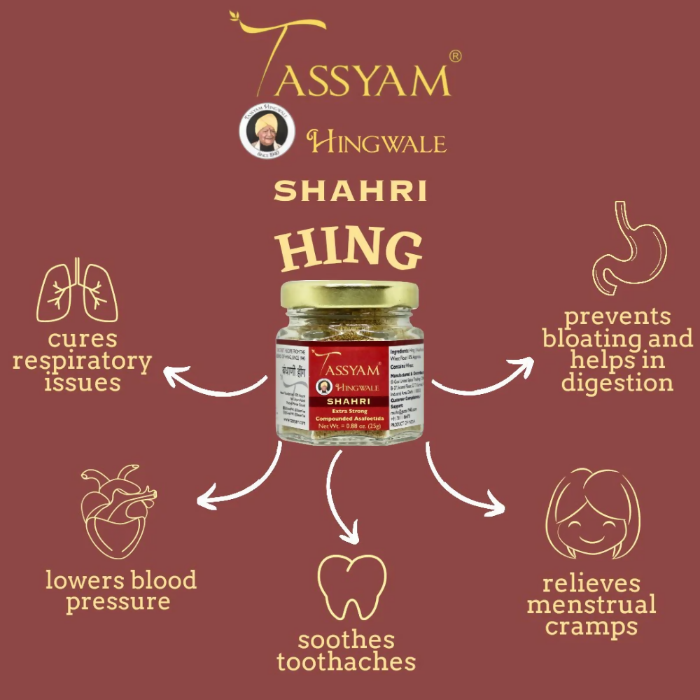 Tassyam Organics Extra Strong Shahri Hing | Grocsy