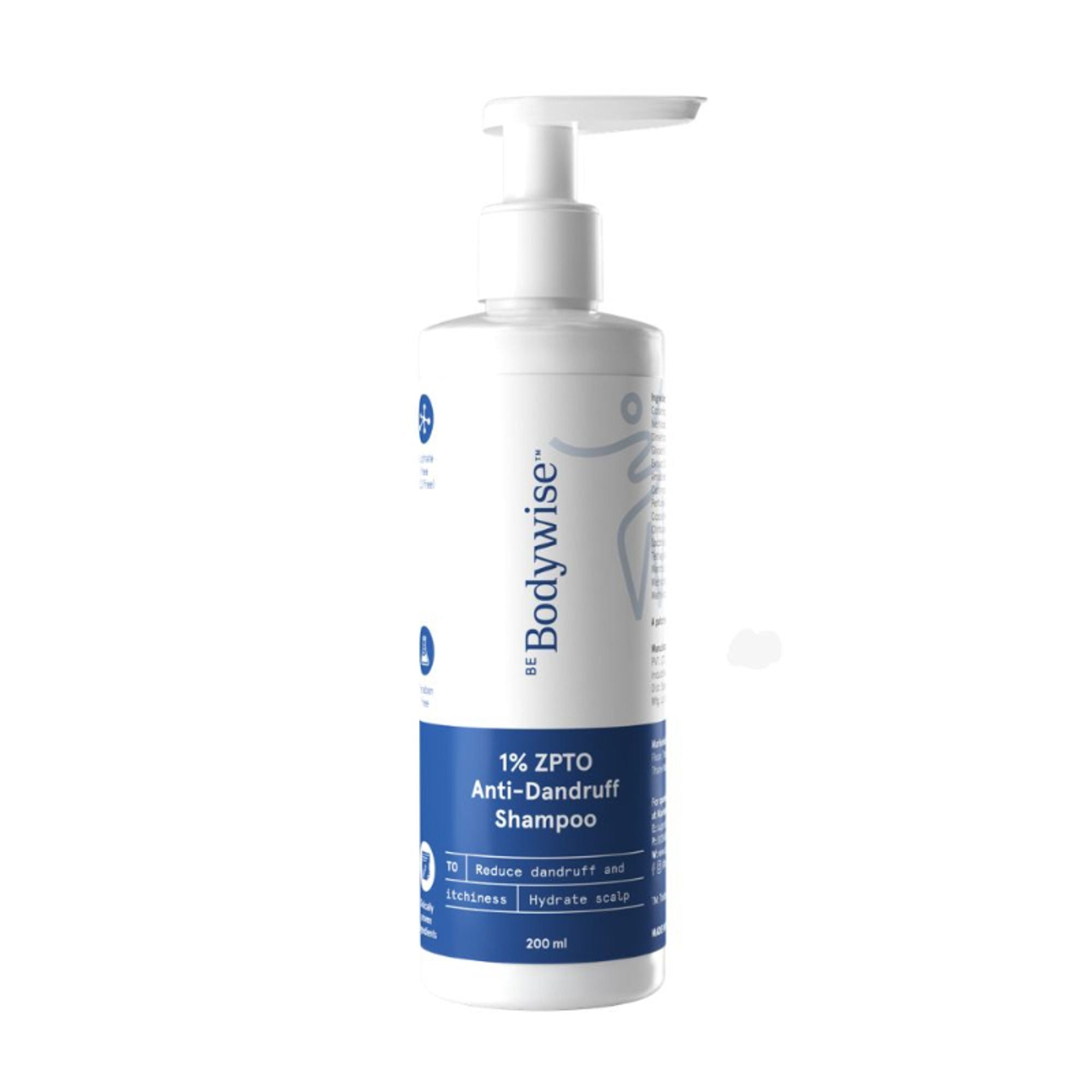 BeBodywise ZPTO Anti Dandruff Shampoo - Reduces Dandruff, Flaking & Deeply Hydrates Scalp | Grocsy