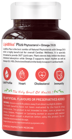 Bliss Welness Heart Health Phytosterols Omega 3 6 9 Veg Capsule Vegicap | Grocsy