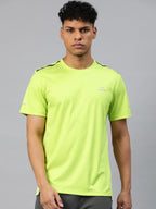 Alcis Men Printed Anti Static Slim Fit T-shirt | Grocsy