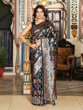 Shree Shyam Fashion Turquoise Silk Saree | Grocsy