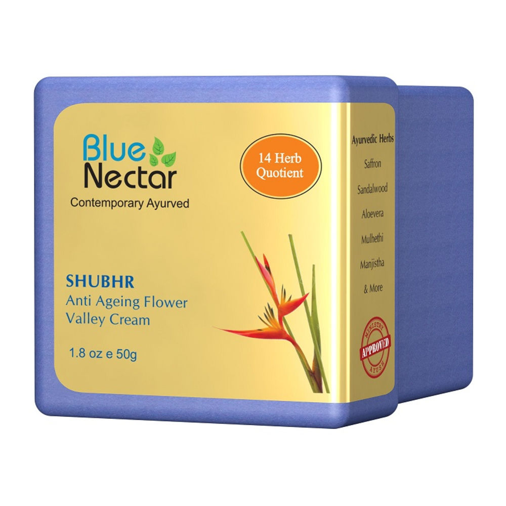 Blue Nectar Shubhr Anti Ageing Flower Valley Face Cream for Women | Grocsy