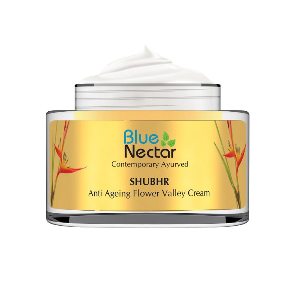 Blue Nectar Shubhr Anti Ageing Flower Valley Face Cream for Women | Grocsy