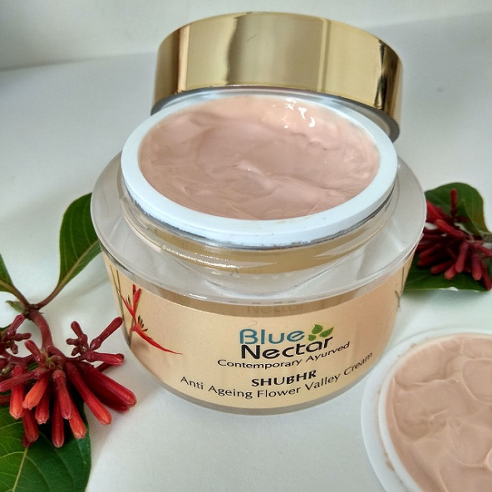 Blue Nectar Shubhr Anti Ageing Flower Valley Face Cream for Women | Grocsy