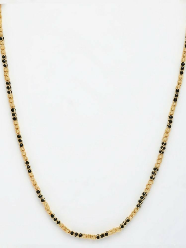 NVR Women Gold Plated Artificial Beads Chain | Grocsy