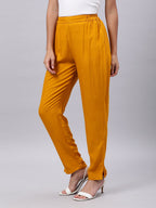 Souchii Yellow Liva Palazzos | Grocsy