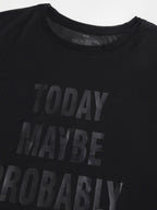 MKH Typography Printed Relaxed Fit Sheer Dri-FIT T-shirt | Grocsy