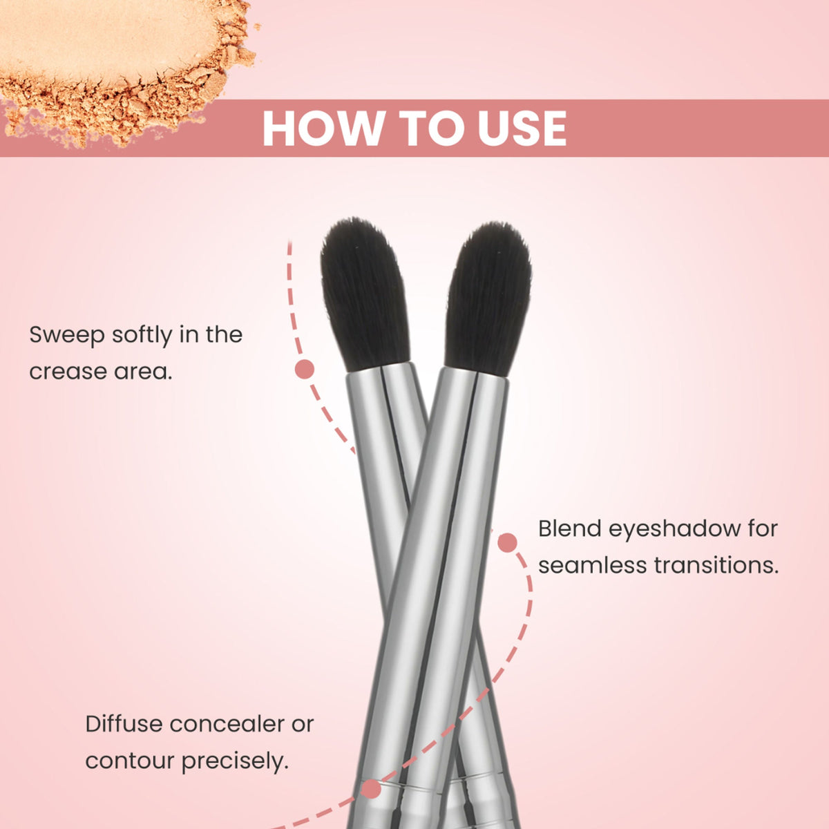 London Prime HD Tapered Blending Brush - LP319 ( Formerly London Pride Cosmetics ) | Grocsy