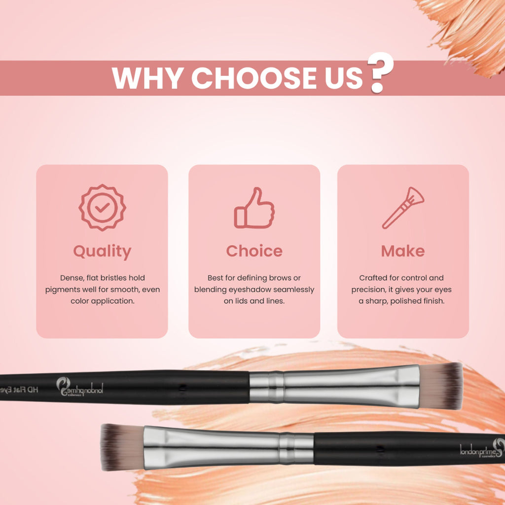 London Prime HD Flat Eyeshadow Brush - LP328 ( Formerly London Pride Cosmetics ) | Grocsy