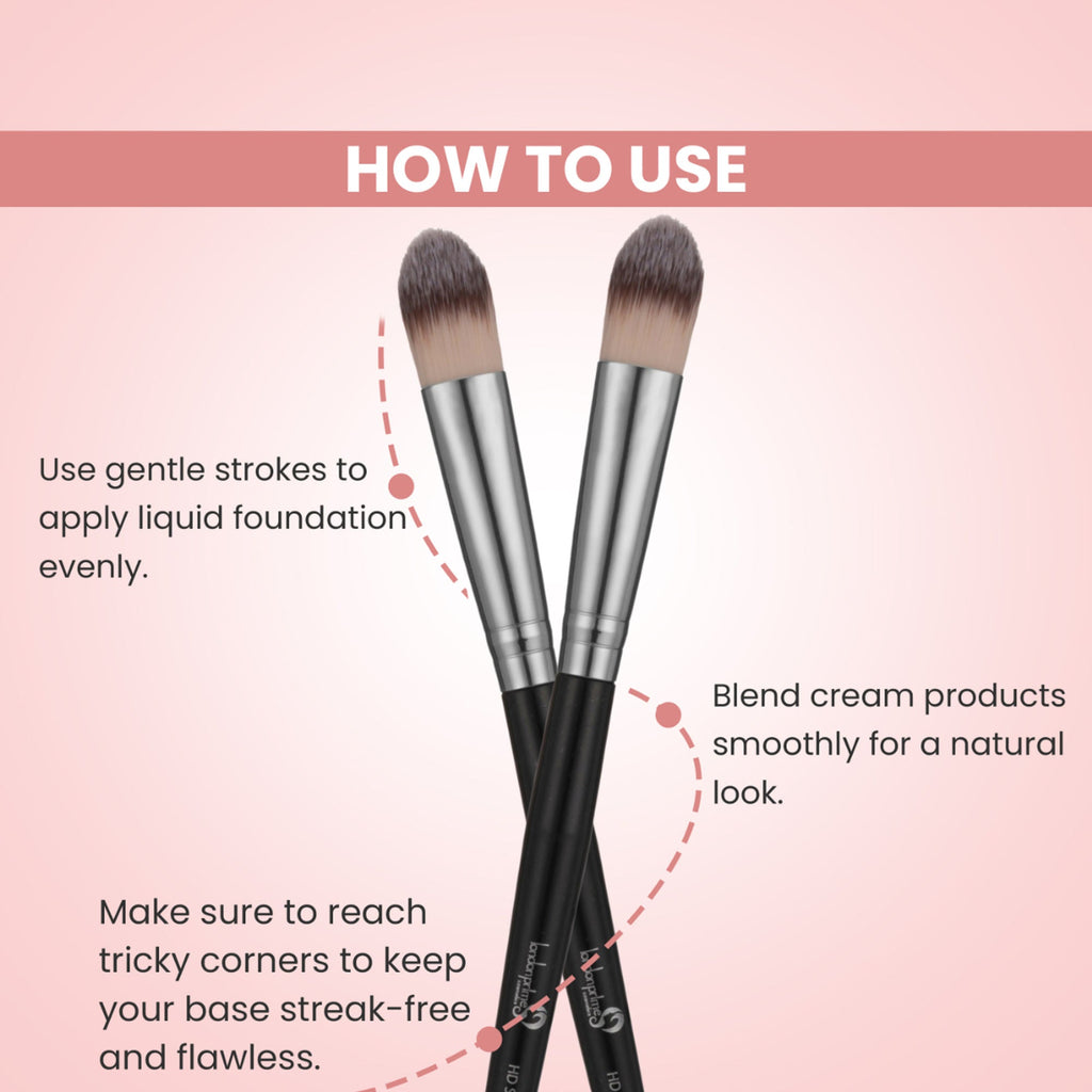 London Prime HD Small Foundation BrushLP329 ( Formerly London Pride Cosmetics ) | Grocsy