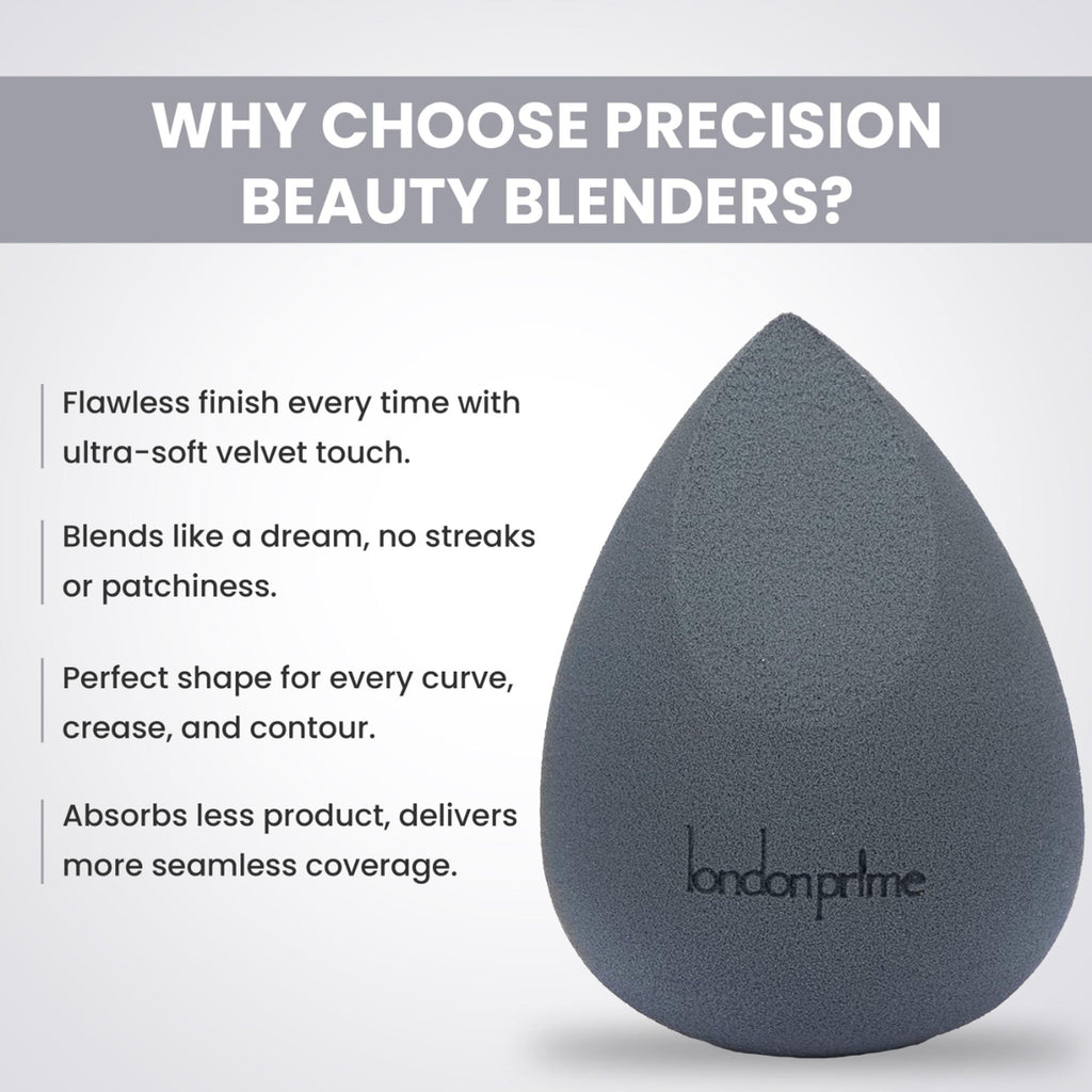 London Prime Precision Beauty Blender - Grey ( Formerly London Pride Cosmetics ) | Grocsy