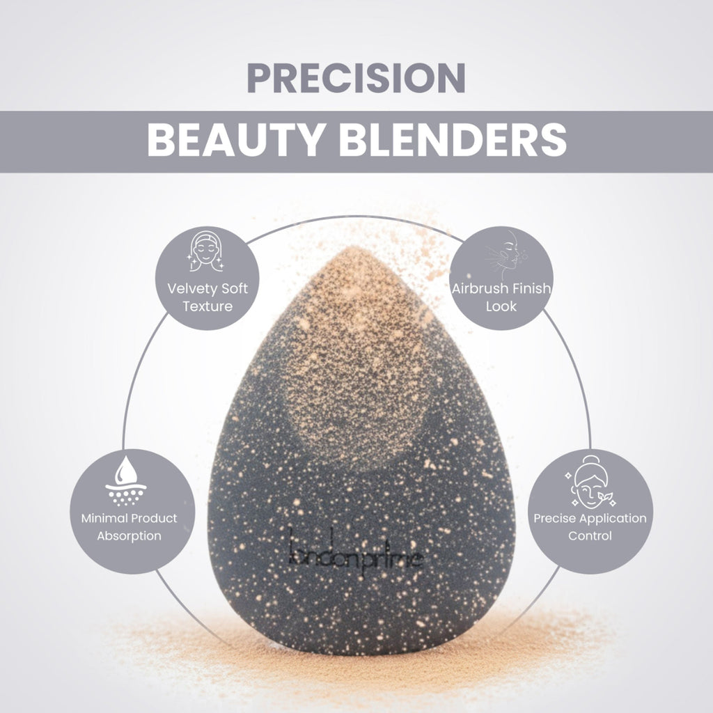 London Prime Precision Beauty Blender - Grey ( Formerly London Pride Cosmetics ) | Grocsy