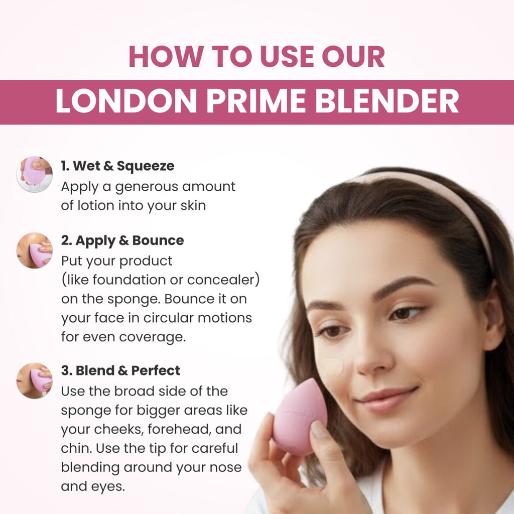 London Prime Microfiber Velvet Sponge - Cameo Pink ( Formerly London Pride Cosmetics ) | Grocsy