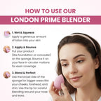 London Prime Microfiber Velvet Sponge - Cameo Pink ( Formerly London Pride Cosmetics ) | Grocsy