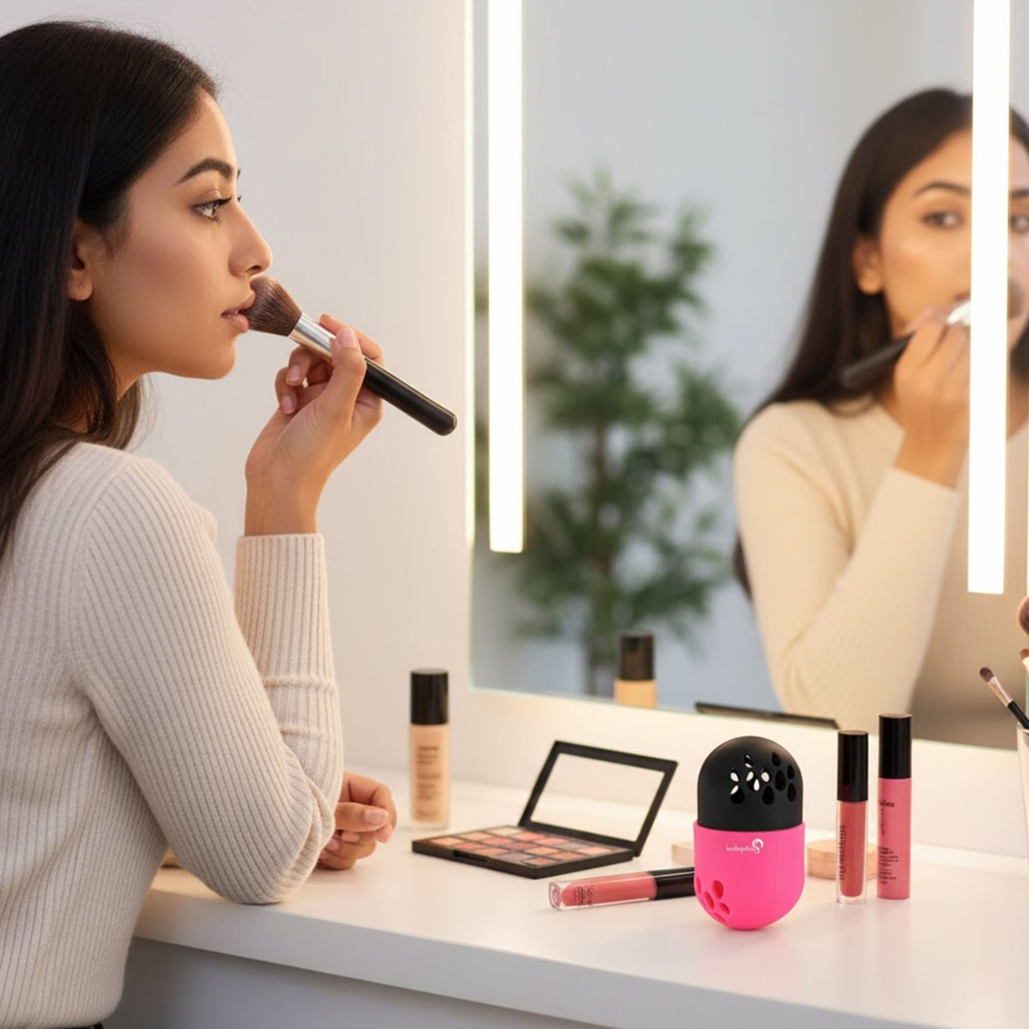 London Prime Sponge Holder Pink & Black ( Formerly London Pride Cosmetics ) | Grocsy