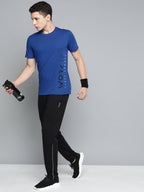 Alcis Men Typography Printed Dry Tech Slim Fit T-shirt | Grocsy