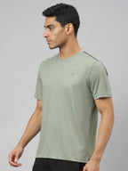 Alcis Men Drytech+ Anti-Static Slim-Fit Round Neck Running T-Shirt | Grocsy