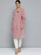 HERE&NOW Printed Wrap Designed Layered Kurta | Grocsy