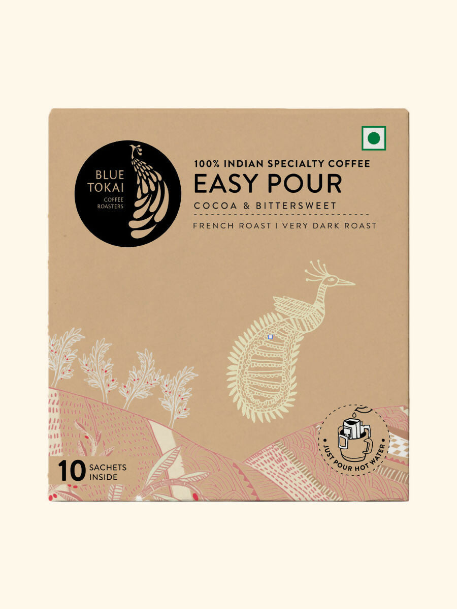 Blue Tokai French Roast Very Dark Roast Easy Pour Sachets | Grocsy