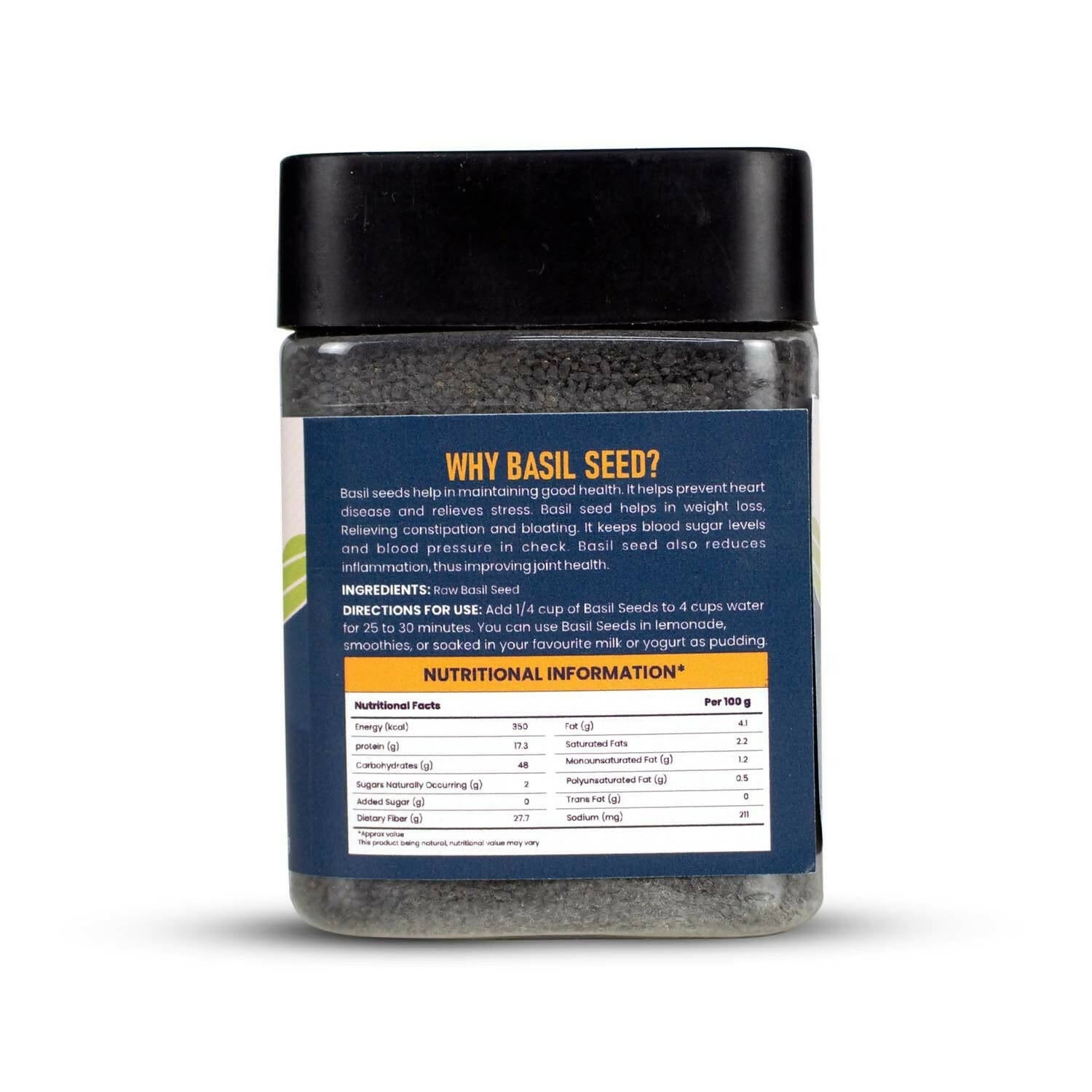 Upaveda Basil Seeds | Grocsy
