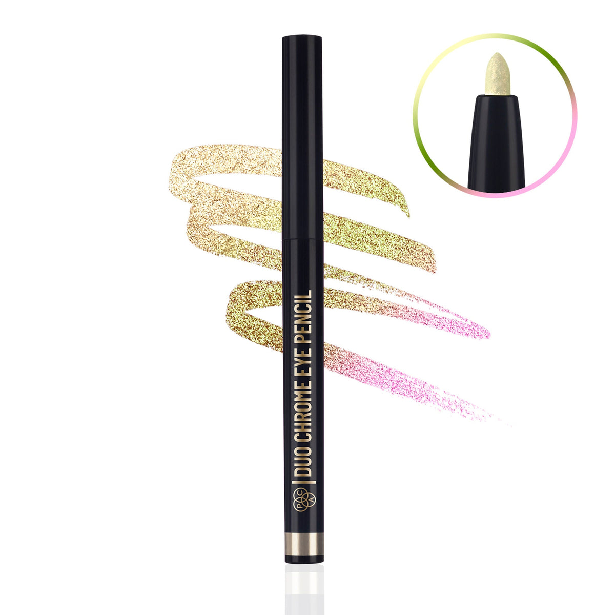 PAC Studio Duo Chrome Eye Pencil - Champagne | Grocsy